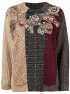 Antonio Marras Lace-panelled Jumper - Red