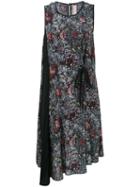 Antonio Marras - Asymmetric Wrap Dress - Women - Silk/polyester/cupro - 46, Silk/polyester/cupro