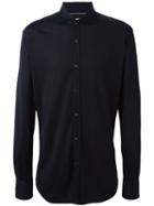 Brunello Cucinelli Classic Shirt, Men's, Size: Large, Blue, Silk/cotton