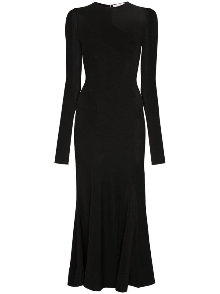 Esteban Cortazar Circle Hem Jersey Dress - Black