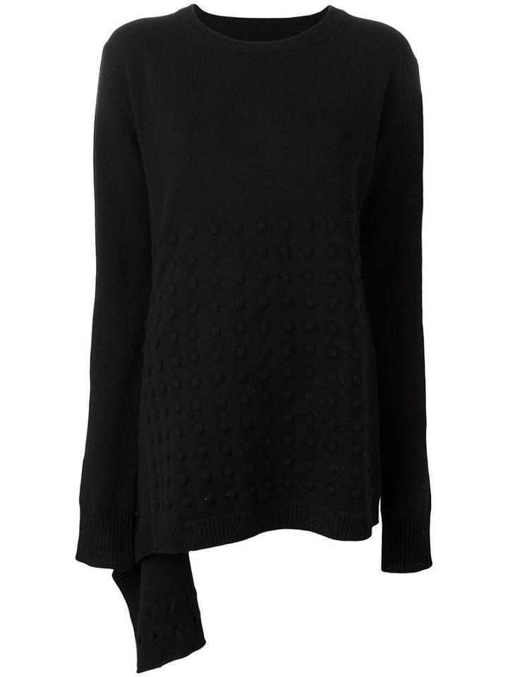 Yohji Yamamoto Crew Neck Jumper, Women's, Size: 2, Black, Wool