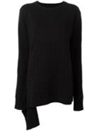 Yohji Yamamoto Crew Neck Jumper, Women's, Size: 2, Black, Wool