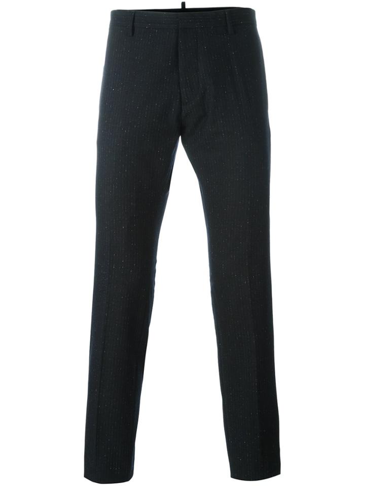 Dsquared2 Striped Slim Trousers - Black