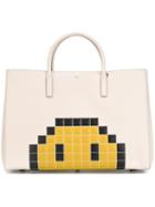Anya Hindmarch Maxi 'ebury' Pixel Smiley Tote