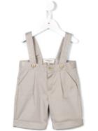 Cashmirino - Bermuda Shorts With Braces - Kids - Cotton - 3 Mth, Nude/neutrals