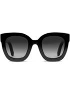 Gucci Eyewear Occhiali Da Sole Rotondi In Acetato Con Stella - Black
