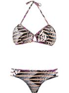 Janiero Printed Bikini Set, Women's, Size: G, Nude/neutrals, Elastodiene/polyamide