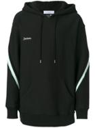Facetasm Striped Sleeve Logo Hoodie - Black