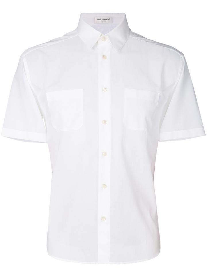 Saint Laurent Double Pocket Shirt - White