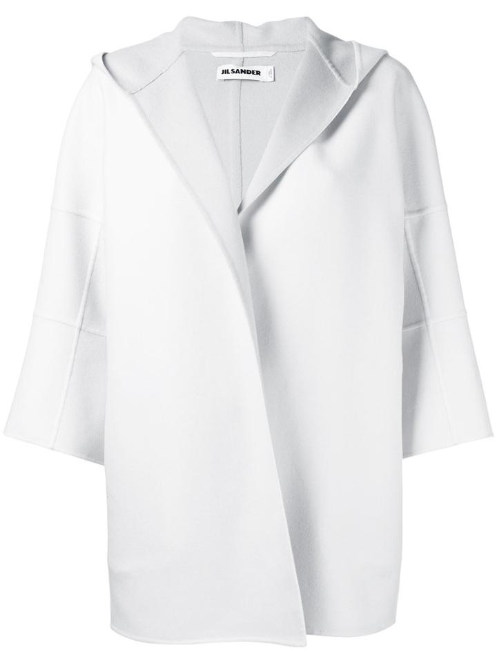 Jil Sander - Deconstructed Boxy Jacket - Women - Cashmere - 38, White, Cashmere