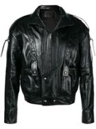 Givenchy Zipped Leather Jacket - Black