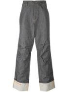 Walter Van Beirendonck Vintage Baggy Denim Trousers, Men's, Size: 33, Grey