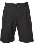 Closed Straight-leg Shorts - Grey