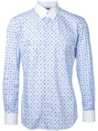 Loveless Printed Shirt, Men's, Size: 3, Blue, Cotton