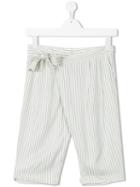 Dkny Kids - Striped Shorts - Kids - Cotton/viscose - 14 Yrs, White