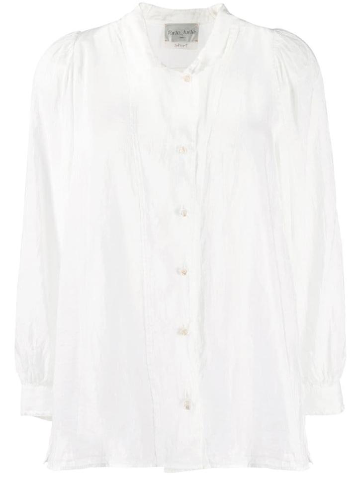 Forte Forte Flared Long-sleeve Shirt - White