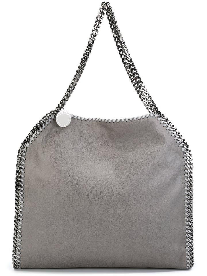 Stella Mccartney 'falabella' Tote, Women's, Grey, Metal/polyester