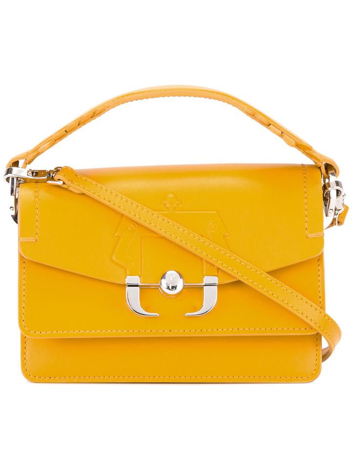 Paula Cademartori - Twi Twi Shoulder Bag - Women - Calf Leather - One Size, Women's, Yellow/orange, Calf Leather
