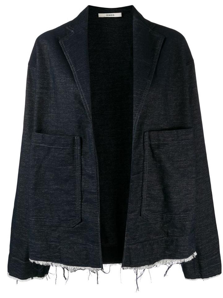 Odeeh Oversized Denim Jacket - Blue