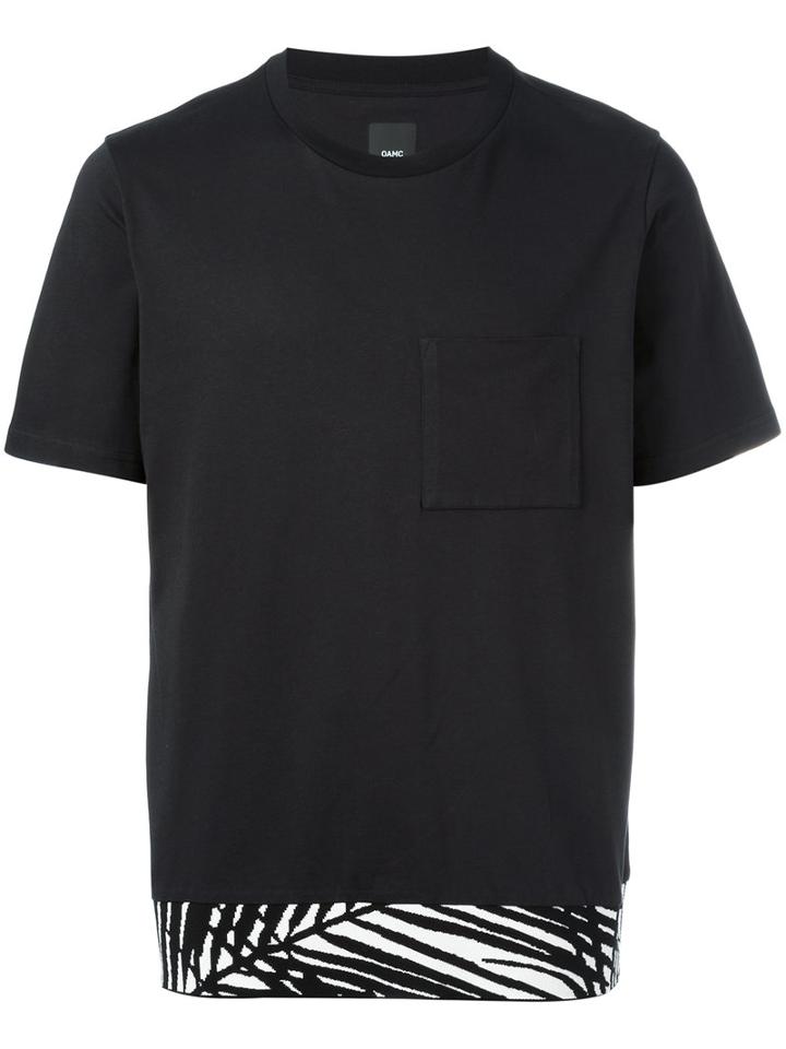 Oamc Chest Pocket T-shirt, Men's, Size: Large, Black, Cotton