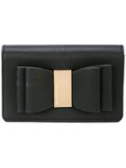 Christian Siriano Bow Clutch Bag - Black