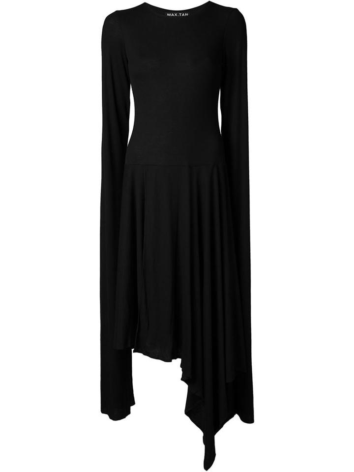 Max Tan Oversized Sleeve Jersey Dress