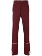 Calvin Klein 205w39nyc High-waisted Stripe Detail Trousers - Red