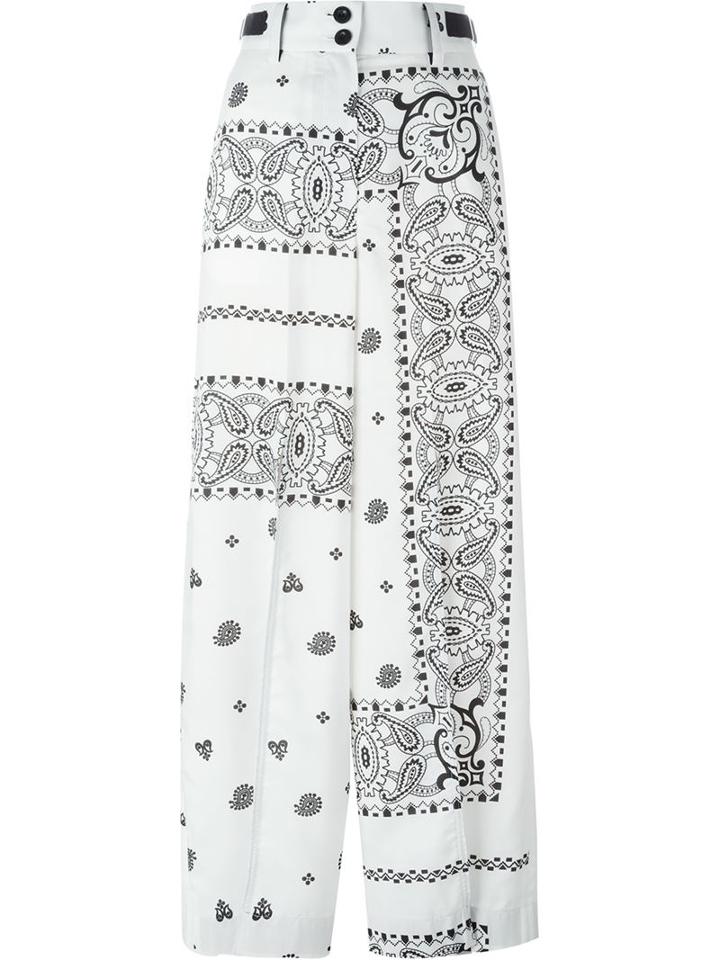 Sacai Paisley Palazzo Pants