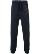 Moschino Double Question Mark Logo Track Pants - Blue