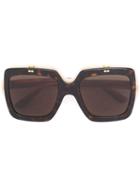 Gucci Eyewear - Oversized Square Sunglasses - Women - Acetate - One Size, Black, Acetate
