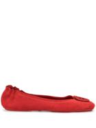 Tory Burch Minnie Ballerina Shoes - Red