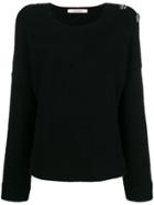 Dorothee Schumacher Brooch Embellished Sweater - Black
