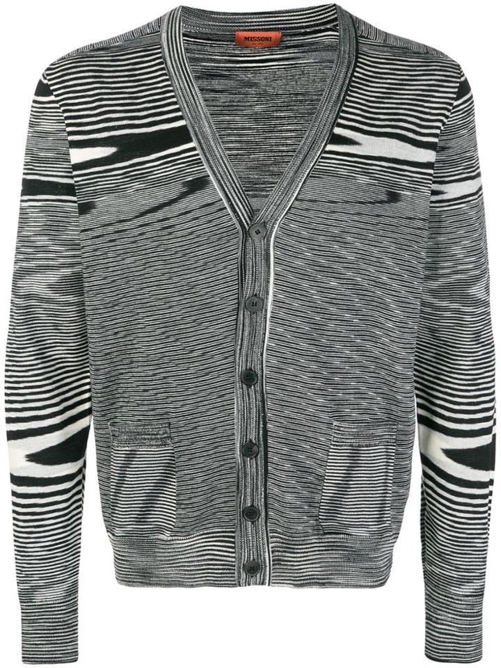 Missoni Patterned V-neck Cardigan - Black
