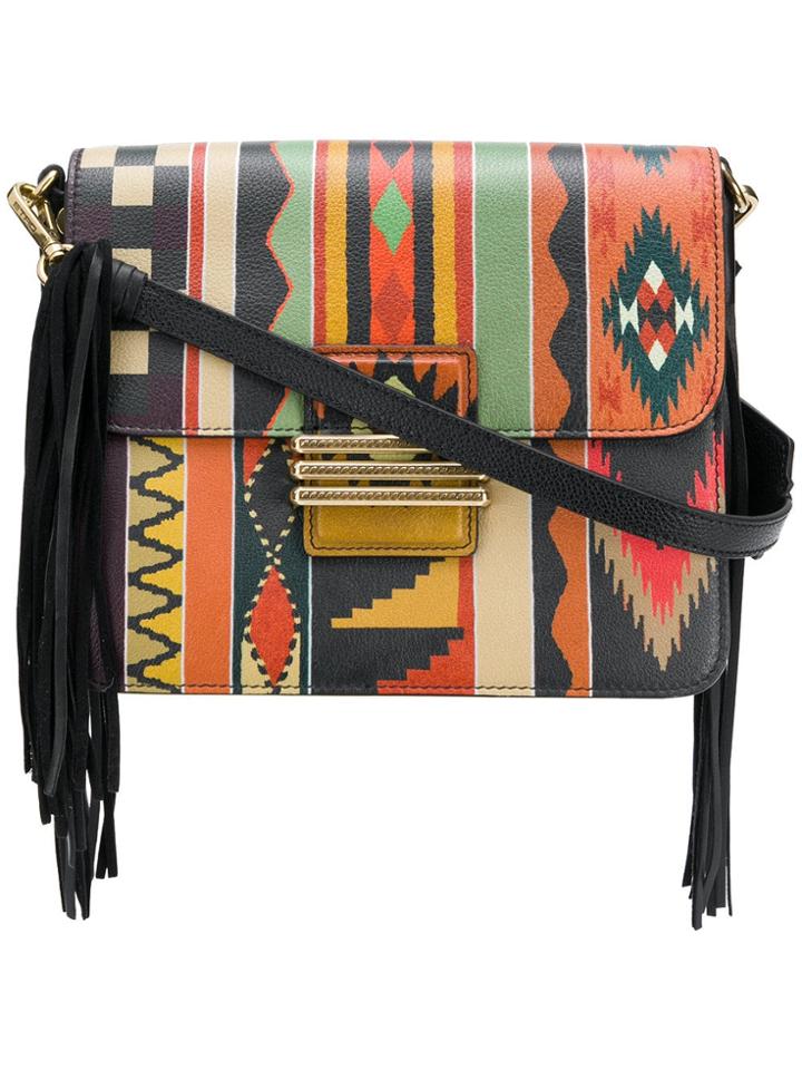 Etro Ethnic Print Shoulder Bag - Black