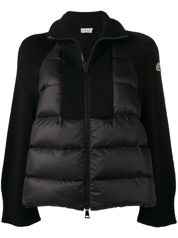 Moncler Goose Down Padded Cardigan - Black