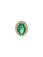 Rosa De La Cruz Emerald Diamond Stud Earring - Gold