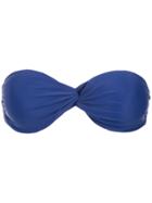 Martha Medeiros Front Twist Bikini Top - Blue