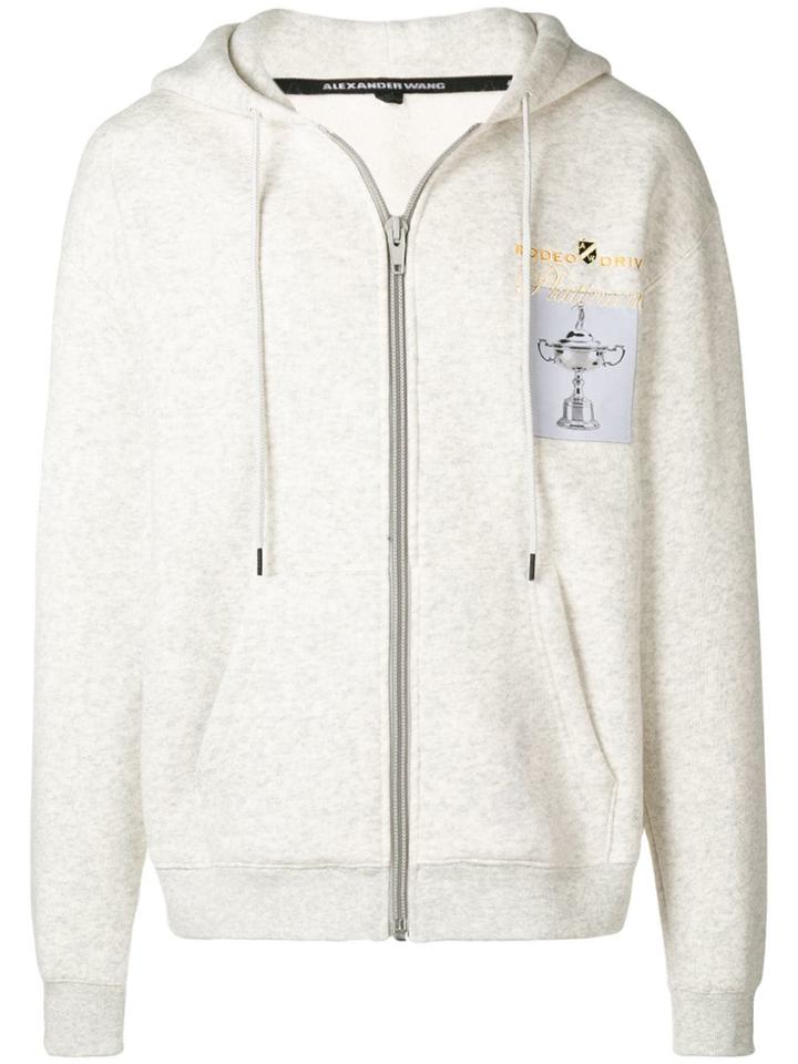 Alexander Wang Loose Hooded Cardigan - Neutrals