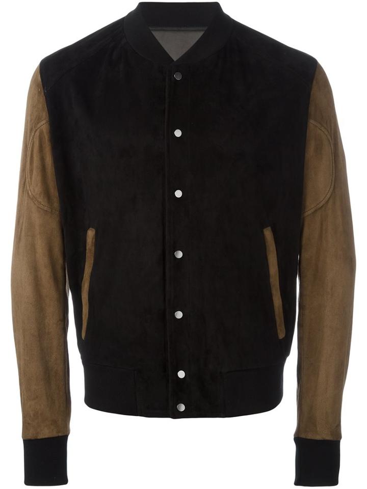 Drome Mixed Material Bomber Jacket