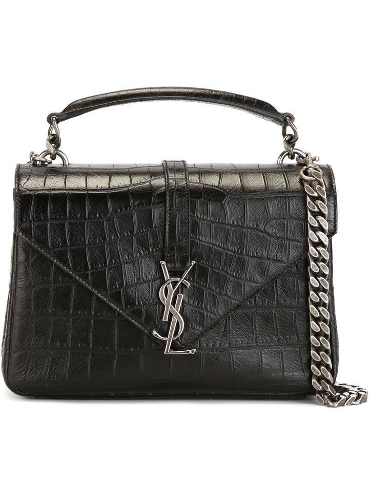 Saint Laurent - Medium 'monogram' Satchel - Women - Leather - One Size, Black, Leather