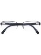 Giorgio Armani - Square Frame Glasses - Men - Acetate/steel - 55, Black, Acetate/steel