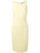 D.exterior - Sleeveless Midi Dress - Women - Spandex/elastane/viscose - 42, Yellow/orange, Spandex/elastane/viscose
