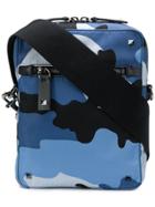 Valentino Camouflage Cross-body Bag - Blue