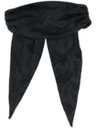 Ann Demeulemeester Flowers Jacquard Headband - Black