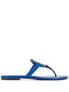 Tory Burch Logo Sandals - Blue