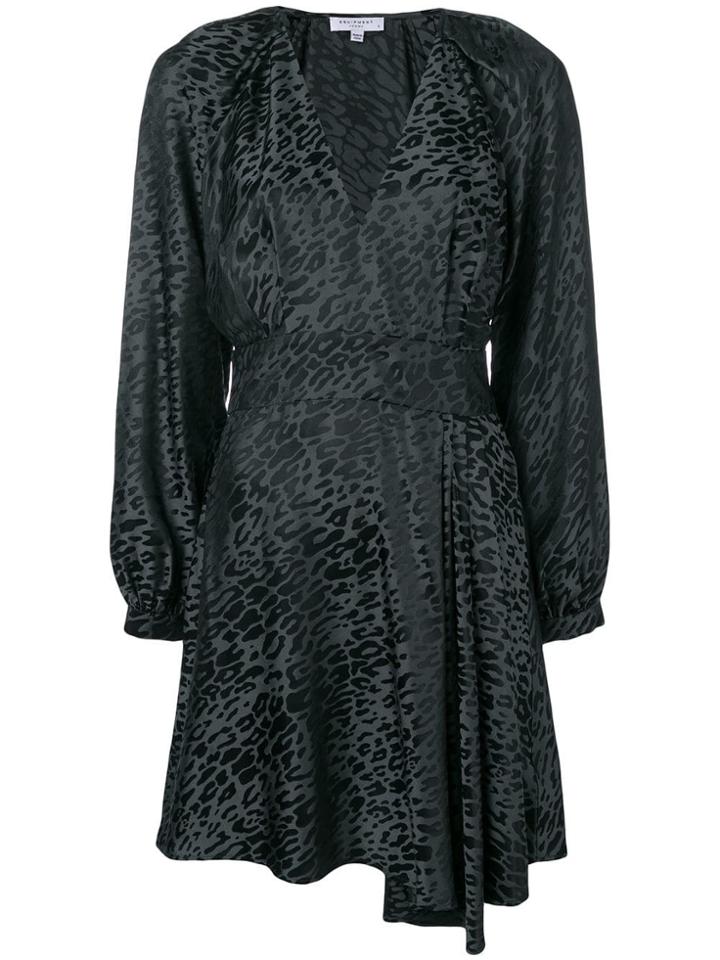 Equipment Animal Print Dress - Black