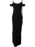 Loewe Off-the-shoulder Long Dress - Black