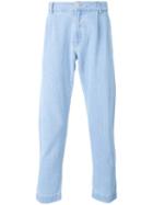 Études Archives Carrot-fit Trousers, Men's, Size: 46, Blue, Cotton