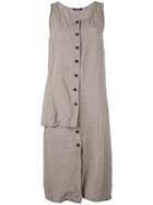 Rundholz - Open Side Dress - Women - Linen/flax - S, Nude/neutrals, Linen/flax