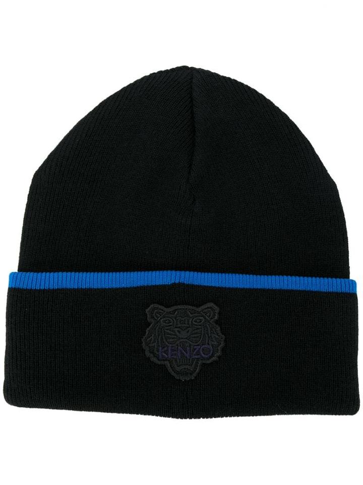 Kenzo Embroidered Logo Beanie - Black